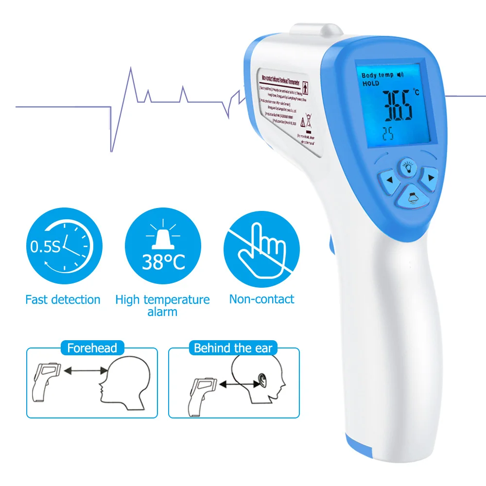 Non-Contact Infrared Thermometer Adult Baby Purple Forehead Thermometer For One Second To Measure Body Temperature
Non-Contact Infrared Thermometer Adult Baby Purple Forehead Thermometer For One Second To Measure Body Temperature