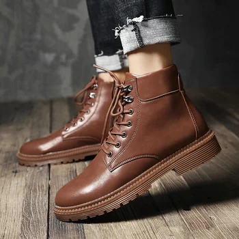 Spring/Autumn Leather Boot Mens Good Quality Casual Boots Men Anti Slip Work Boots Men Comfortable Fashion Boots Men Brand
Spring/Autumn Leather Boot Mens Good Quality Casual Boots Men Anti Slip Work Boots Men Comfortable Fashion Boots Men Brand