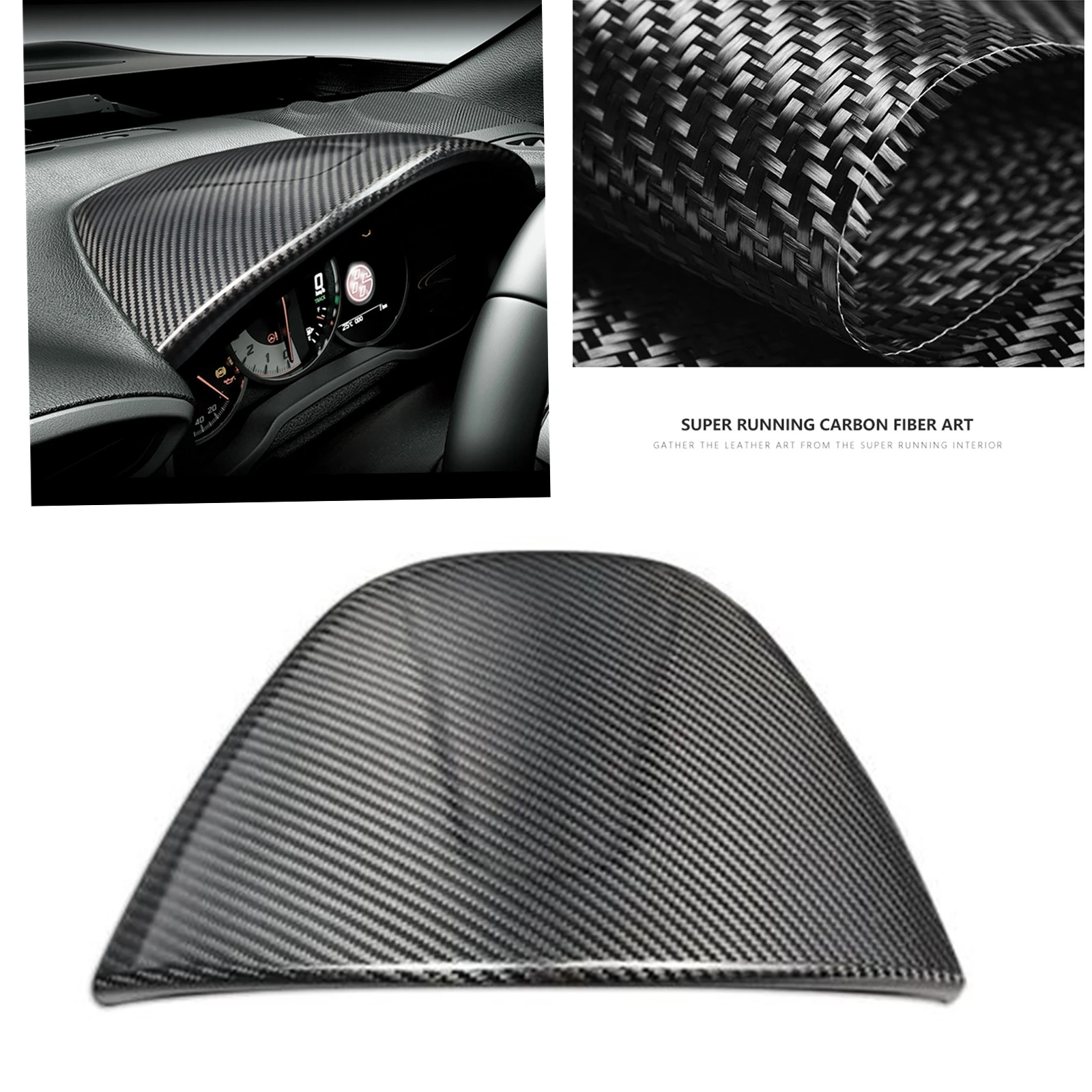 

Front Dashboard Gauge Pod Cover For TOYOTA GT86 86 Scion FR-S Subaru BRZ 2012-2020 Real Carbon Fiber Dash Meter Upper Case Cap