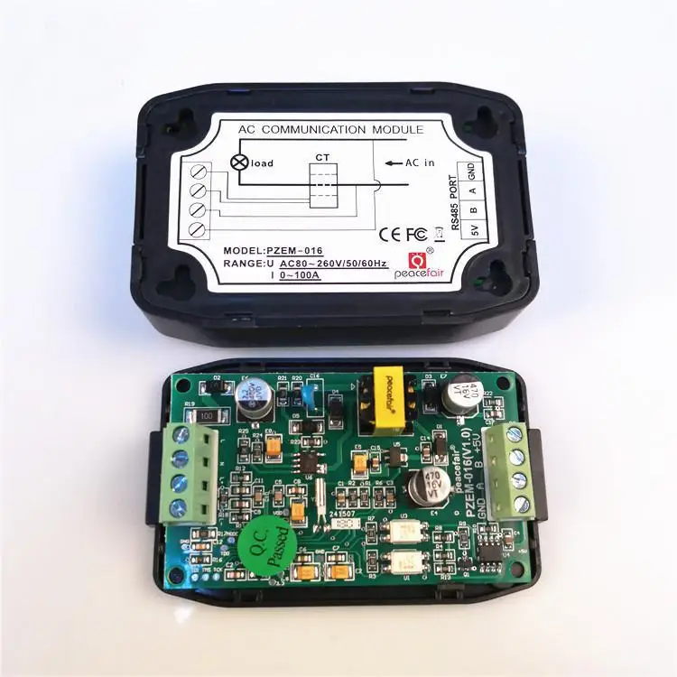 AC Power Meter Energy 220V 100A RS485 Modbus Electricity Kwh for Homekit PZEM-016 With Split CT | Инструменты