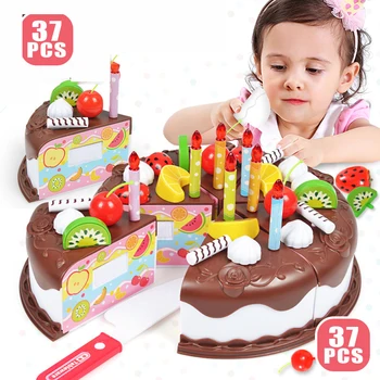 Kid DIY Birthday Cake Toy 37 Pcs/Set Plastic Chocolate Cutting Fruit Food Pretend Play Toys Set Safe Cute Children Girl Toy Gift
Kid DIY Birthday Cake Toy 37 Pcs/Set Plastic Chocolate Cutting Fruit Food Pretend Play Toys Set Safe Cute Children Girl Toy Gift