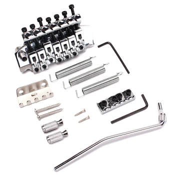 Electric Guitar CHROME DOUBLE LOCKING TREMOLO BRIDGE Guitar Accessories Ga501
Electric Guitar CHROME DOUBLE LOCKING TREMOLO BRIDGE Guitar Accessories Ga501