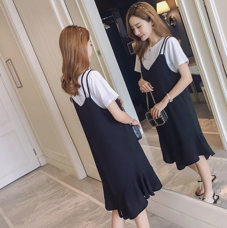 2019 New Style Dongdaemun Trend Skirt Black And White with Pattern Loose-Fit Versatile Strapped Dress
2019 New Style Dongdaemun Trend Skirt Black And White with Pattern Loose-Fit Versatile Strapped Dress