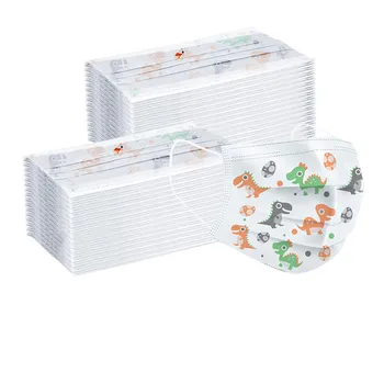 100pcs Face Mask For Kids Mouth Mask Cartoon Printing Non-woven Children Dinosaur Pattern Three-layer Masque Mascarillas F86
100pcs Face Mask For Kids Mouth Mask Cartoon Printing Non-woven Children Dinosaur Pattern Three-layer Masque Mascarillas F86