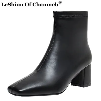2020 Autumn Winter New Stretch Boots for Women Black White Nude Square Heels Short Boot Ladies All Casual Shoes 34-43 Footwear 
2020 Autumn Winter New Stretch Boots for Women Black White Nude Square Heels Short Boot Ladies All Casual Shoes 34-43 Footwear