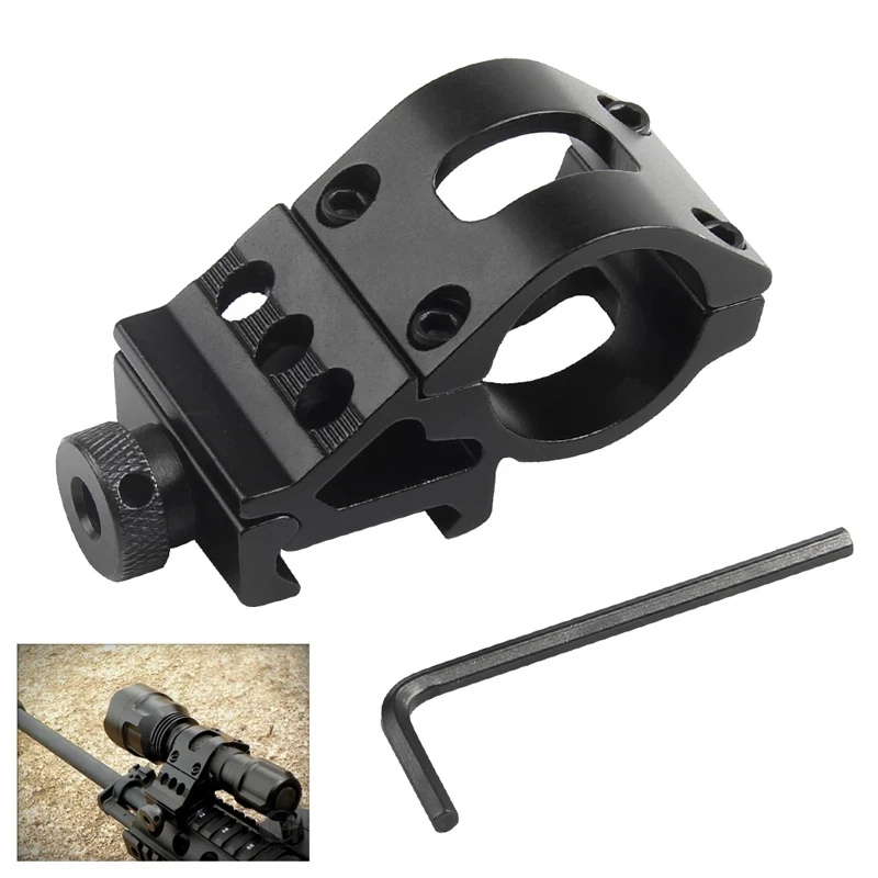 Promotions Hunting Rifle Optical Sight Bracket holder support Scope Mount Ring flashlight clip 25.4mm Weaver Rail | Освещение