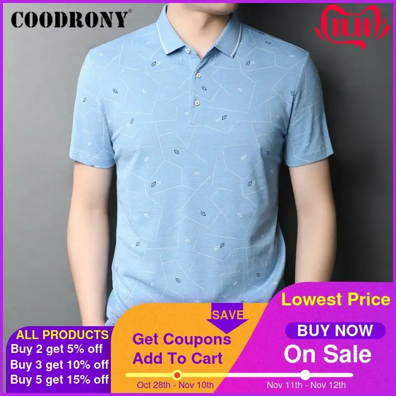 COODRONY T Shirt Men Spring Summer Short Sleeve T-Shirt Men Business Casual Mens Clothes Turn-down Collar Tee Shirt Homme C5025S
COODRONY T Shirt Men Spring Summer Short Sleeve T-Shirt Men Business Casual Mens Clothes Turn-down Collar Tee Shirt Homme C5025S