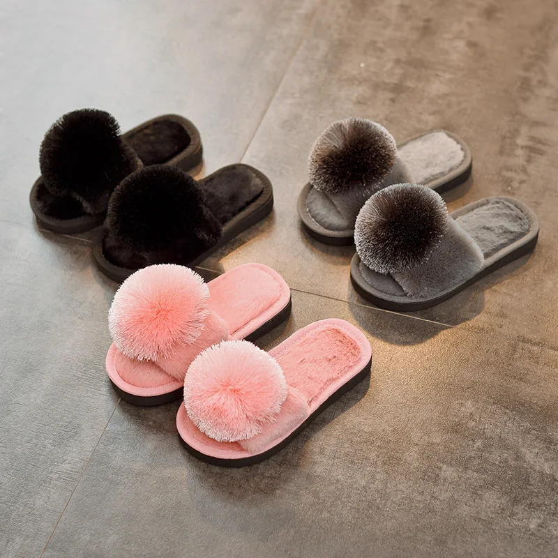 Baby Boys Girls Shoes Kids Warm Slippers Cute Pompom Indoor Home Children Slippers Flock Soft flat Artificial Fur Girls Shoes
Baby Boys Girls Shoes Kids Warm Slippers Cute Pompom Indoor Home Children Slippers Flock Soft flat Artificial Fur Girls Shoes