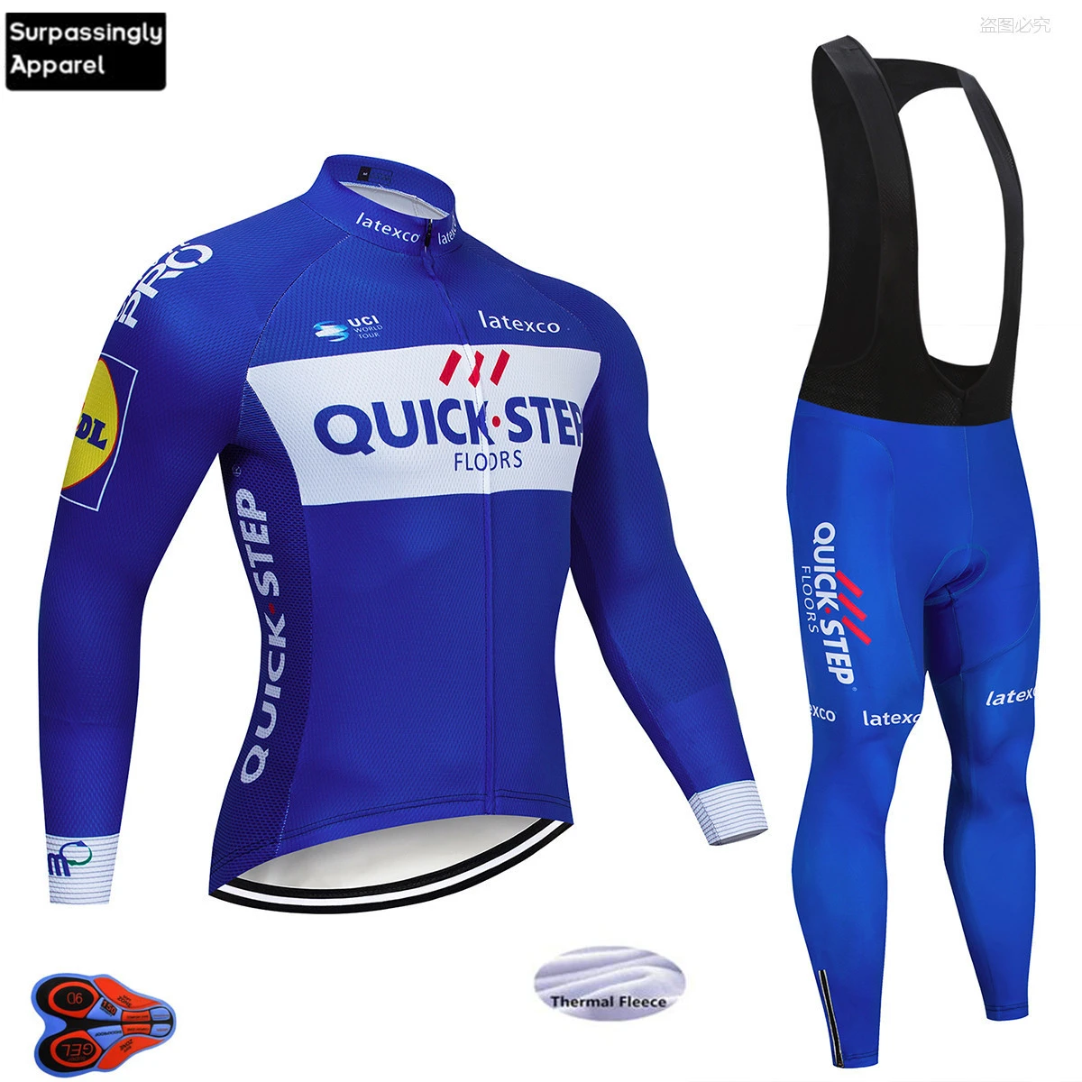 2019 Winter TEAM QUICK STEP Thermal Fleece Cycling Jersey Bike Pants Set Mens 9D Pads Ropa Ciclismo Cycling Wear Maillot Culotte
2019 Winter TEAM QUICK STEP Thermal Fleece Cycling Jersey Bike Pants Set Mens 9D Pads Ropa Ciclismo Cycling Wear Maillot Culotte