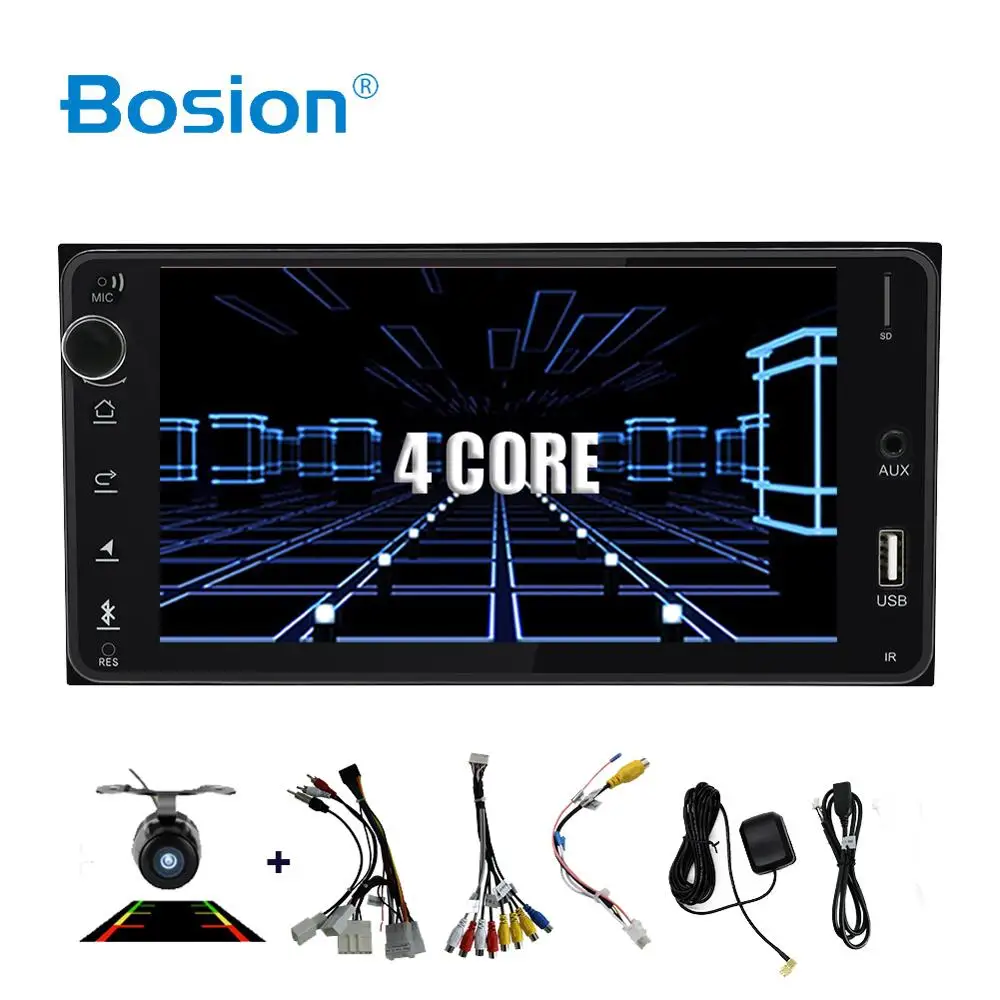Автомобильный мультимедийный плеер 2 din Android 10 GPS Wi Fi BT для Toyota Hilux VIOS Old Camry Prado RAV4 2003
