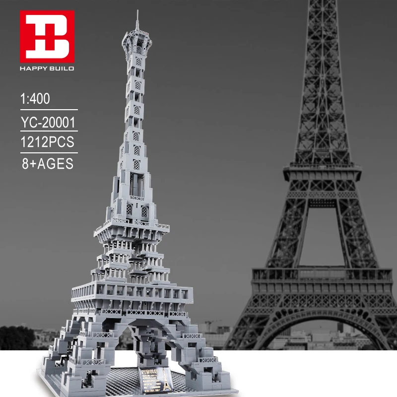 Happy Build Building Blocks Assembly Bricks Effiel Tower 1212PCS DIY Toys For Adults
Happy Build Building Blocks Assembly Bricks Effiel Tower 1212PCS DIY Toys For Adults
