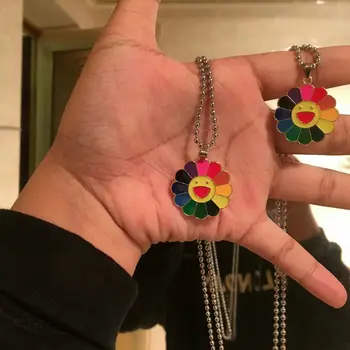 1Pcs Fashion Alloy Classic Pendant Necklace Murakami Sun Flower Sunflower Colorful Petals Smiley Can Be Rotated Dropshipping
1Pcs Fashion Alloy Classic Pendant Necklace Murakami Sun Flower Sunflower Colorful Petals Smiley Can Be Rotated Dropshipping