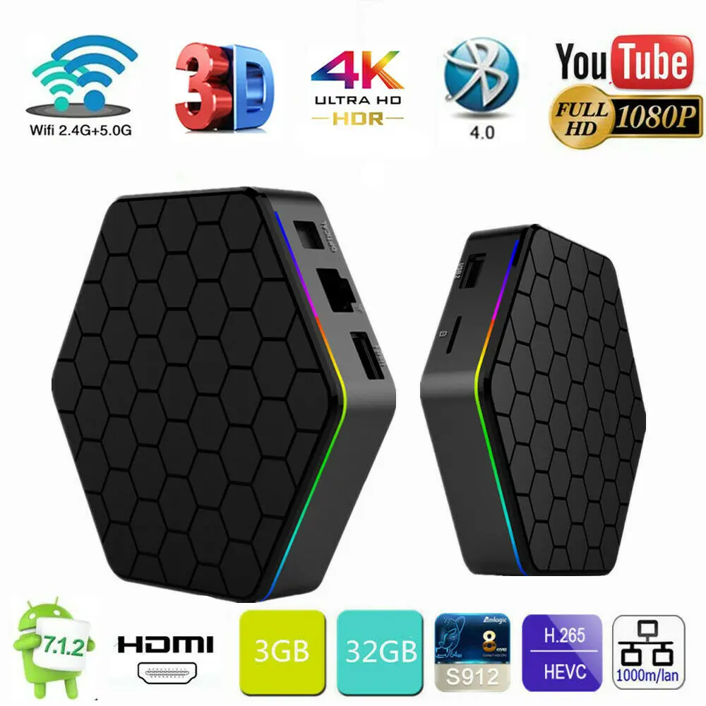 Original T95Z Plus Octa Core TV Box Android 7.1 Smart Set Top Box 16GB 32GB Amlogic S912 Dual WiFi 4K 1000M LAN Media Player
Original T95Z Plus Octa Core TV Box Android 7.1 Smart Set Top Box 16GB 32GB Amlogic S912 Dual WiFi 4K 1000M LAN Media Player