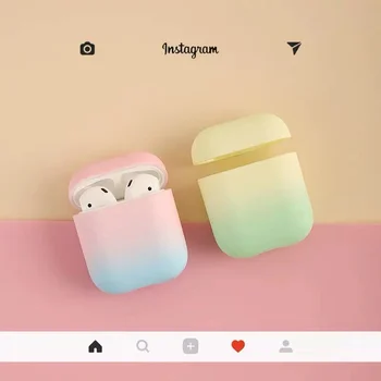 For AirPods Case Gradient Rainbow Color Protective hard Cover Bluetooth Wireless Earphone Case For Air pods 2 cover fundas
For AirPods Case Gradient Rainbow Color Protective hard Cover Bluetooth Wireless Earphone Case For Air pods 2 cover fundas