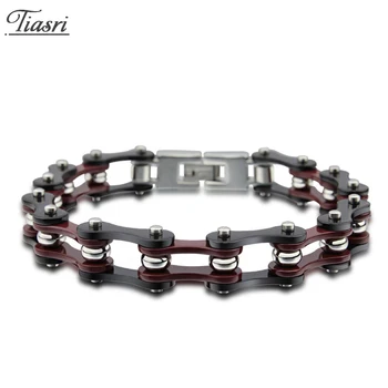 Tiasri New Red Black Motorcycle Bike Chain Stainless Steel Men Women Bracelet 8.5'' Popular Jewelry Accessories Steampunk Style
Tiasri New Red Black Motorcycle Bike Chain Stainless Steel Men Women Bracelet 8.5'' Popular Jewelry Accessories Steampunk Style