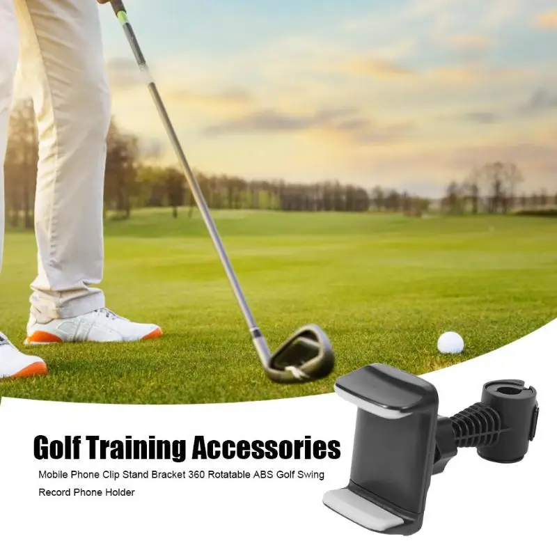 360 Rotatable ABS Golf Swing Record Phone Holder Cell Phone Clip Stand Bracket Support for Alignment Stick Golf Training TOOL
360 Rotatable ABS Golf Swing Record Phone Holder Cell Phone Clip Stand Bracket Support for Alignment Stick Golf Training TOOL
