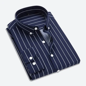 2019 Men Striped Shirts Casual Long Sleeved Mens Shirt 3XL Plus Size Business Man Shirt Male Social Dress Shirts Outwear
2019 Men Striped Shirts Casual Long Sleeved Mens Shirt 3XL Plus Size Business Man Shirt Male Social Dress Shirts Outwear