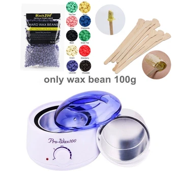 

Portable Electric Hair Removal Hot Wax Warmer Kit Wax Heater Machine(550cc) +Hard Wax Beans 100g+ Wax Applicator Sticks 10PCS EU