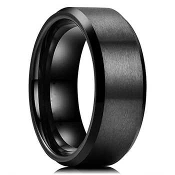 8mm Stainless Steel Men Wedding Black Tungsten Ring Matte Finish Beveled Polished Comfort Fit Rings for Men Wedding Jewelry
8mm Stainless Steel Men Wedding Black Tungsten Ring Matte Finish Beveled Polished Comfort Fit Rings for Men Wedding Jewelry