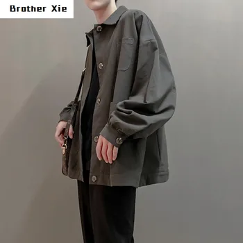 Autumn New Thin Section Tooling Jacket Men Fashion Retro Solid Color Casual Jacket Man Streetwear Hip Hop Loose Bomber Jacket
Autumn New Thin Section Tooling Jacket Men Fashion Retro Solid Color Casual Jacket Man Streetwear Hip Hop Loose Bomber Jacket