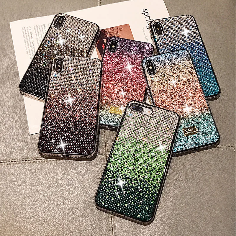 Luxury Gradual Full Diamond Phone Case Fundas Soft Cover Coque Shiny Rhinestone for Iphone 11 Pro XR XS MAX X 7 8 6s Plus
Luxury Gradual Full Diamond Phone Case Fundas Soft Cover Coque Shiny Rhinestone for Iphone 11 Pro XR XS MAX X 7 8 6s Plus