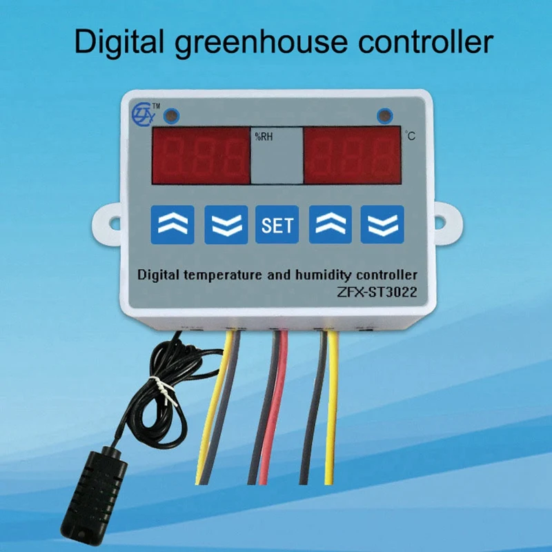 ZFX-ST3022 LED Digital Dual Thermometer Temperature Controller Thermostat Incubator Microcomputer Dual
ZFX-ST3022 LED Digital Dual Thermometer Temperature Controller Thermostat Incubator Microcomputer Dual