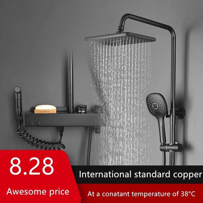 Shower mixer 4-in-1 shower shower head, international standard constant temperature copper shower head
Shower mixer 4-in-1 shower shower head, international standard constant temperature copper shower head