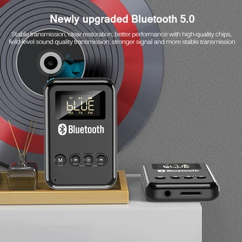 Universal Bluetooth 5.0 Receiver Transmitter Stereo Music FM Transmitter Headphones Speakers Adapter Supporting TF Card
Universal Bluetooth 5.0 Receiver Transmitter Stereo Music FM Transmitter Headphones Speakers Adapter Supporting TF Card