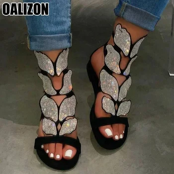 Summer Women's Sandals Rhinestone Buckle Strap Sandals Lady Outdoor Female Beach Hollow Out Butterfly Crystal Sandals Boots R114
Summer Women's Sandals Rhinestone Buckle Strap Sandals Lady Outdoor Female Beach Hollow Out Butterfly Crystal Sandals Boots R114