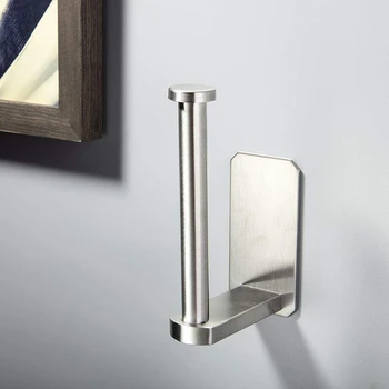 Stainless Steel Toilet Roll Holder for Bathroom Kitchen Adhesive Toilet Paper Holder Toilet Roll Paper Holder with Adhesive 
Stainless Steel Toilet Roll Holder for Bathroom Kitchen Adhesive Toilet Paper Holder Toilet Roll Paper Holder with Adhesive