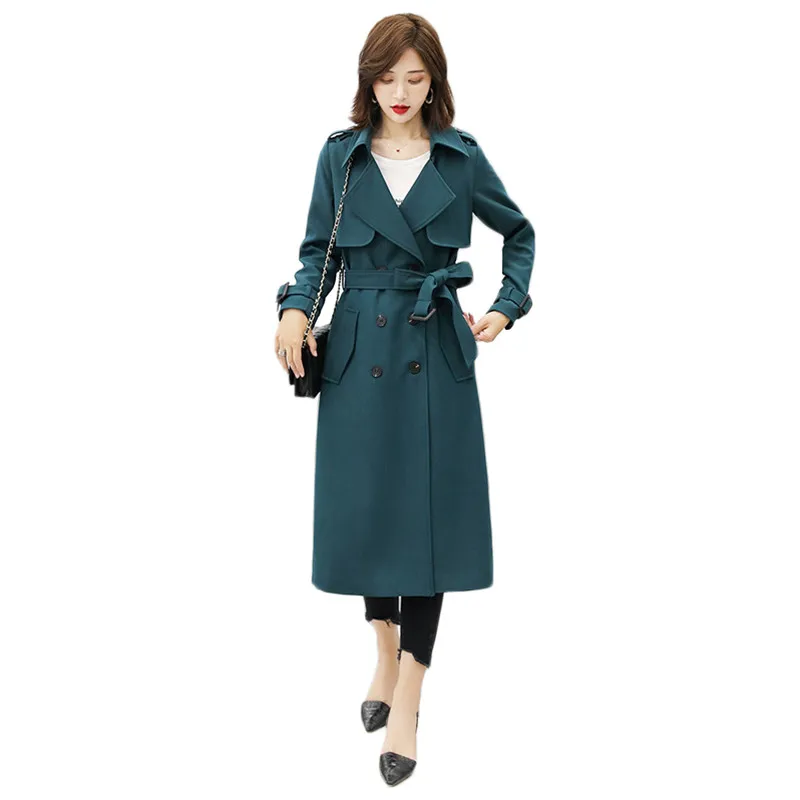 Trench Coat Women Green Plus Size Loose Windbreaker 2019 Autumn New Korean England Fashion Long Slim Belt Trench Clothing LD221
Trench Coat Women Green Plus Size Loose Windbreaker 2019 Autumn New Korean England Fashion Long Slim Belt Trench Clothing LD221