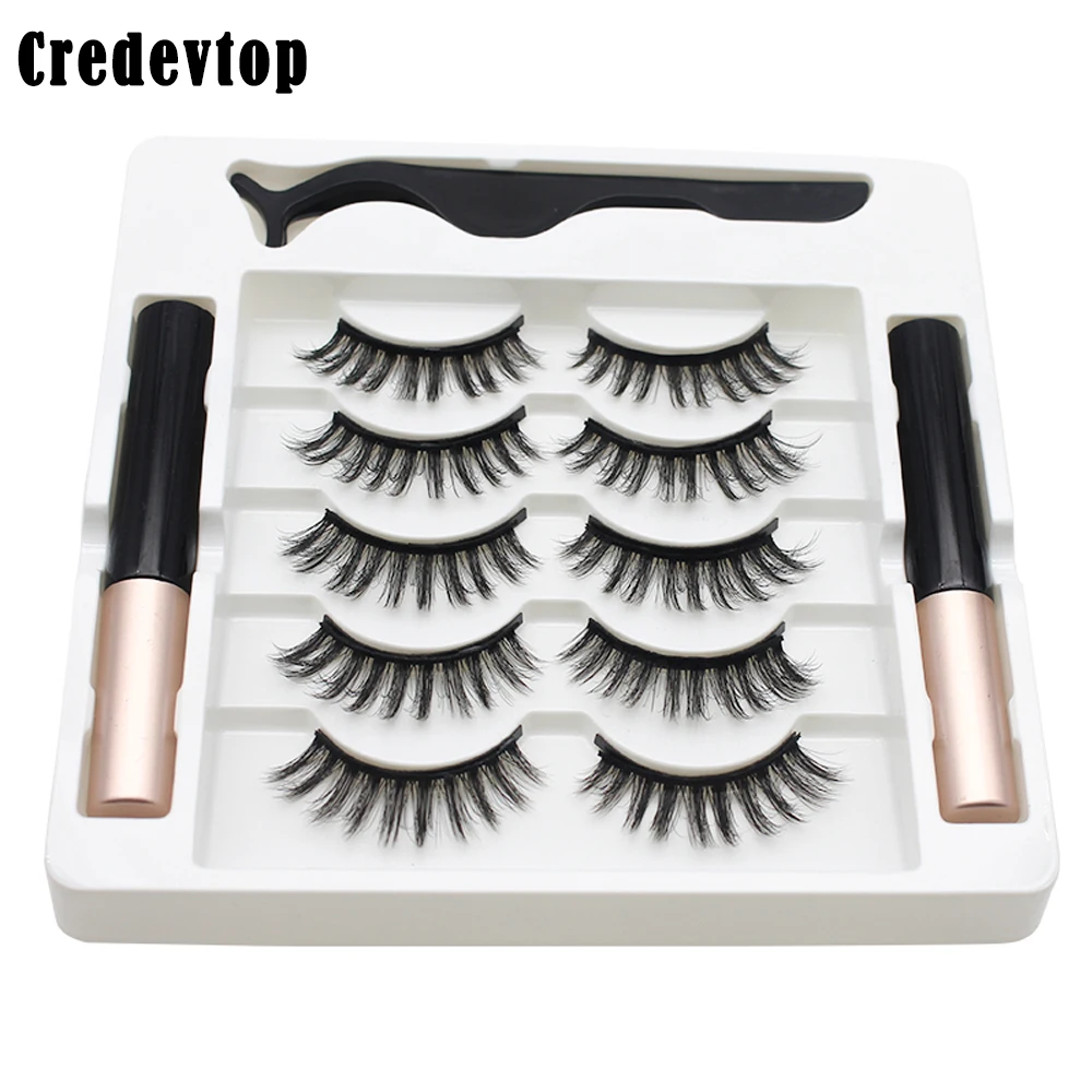 Credevtop 5 Pairs Eye Lashes Magnetic Eyelashes and Eyeliner Set False Eyelashes Magnet Extension Liquid Eyeliner & Tweezer Set
Credevtop 5 Pairs Eye Lashes Magnetic Eyelashes and Eyeliner Set False Eyelashes Magnet Extension Liquid Eyeliner & Tweezer Set