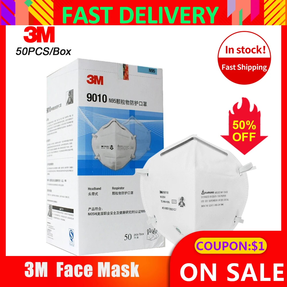 3M 9010 N95 Mask Head-mounted Face Mask Respirator as FFP2 Mascarillas Particulate Protective Dust Masks Safety Mouth Masks
3M 9010 N95 Mask Head-mounted Face Mask Respirator as FFP2 Mascarillas Particulate Protective Dust Masks Safety Mouth Masks