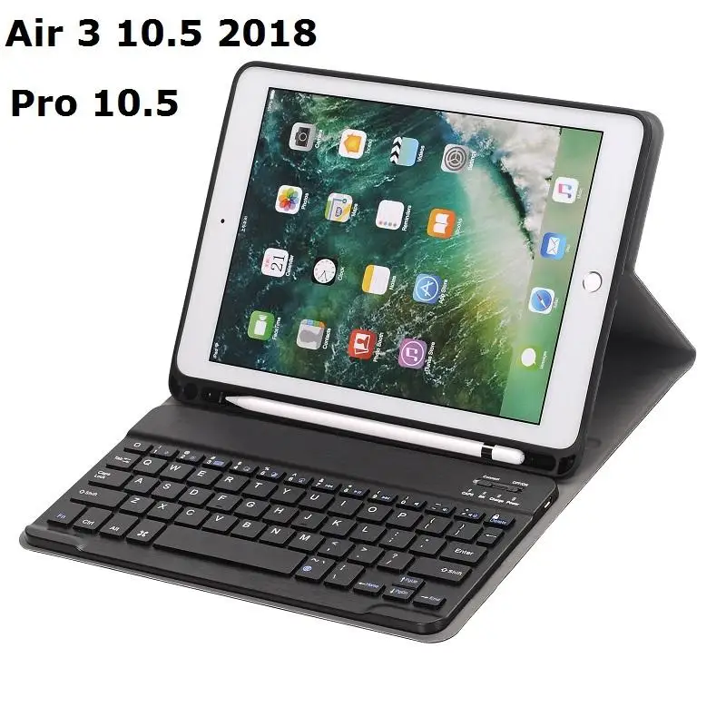 Removable Keyboard Coque for iPad Air 3 2019 Pro 10.5 Pencil Case with Keyboard Bluetooth Funda for iPad Air Pro 10.5 2017 Cover
Removable Keyboard Coque for iPad Air 3 2019 Pro 10.5 Pencil Case with Keyboard Bluetooth Funda for iPad Air Pro 10.5 2017 Cover