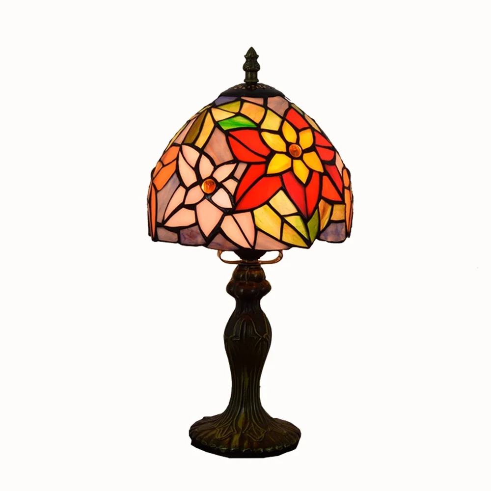 Mediterranean table lamp American Pastoral red Chrysanthemum Lamp Creative Tiffany Stained Glass bar Living Room Dining Room
Mediterranean table lamp American Pastoral red Chrysanthemum Lamp Creative Tiffany Stained Glass bar Living Room Dining Room