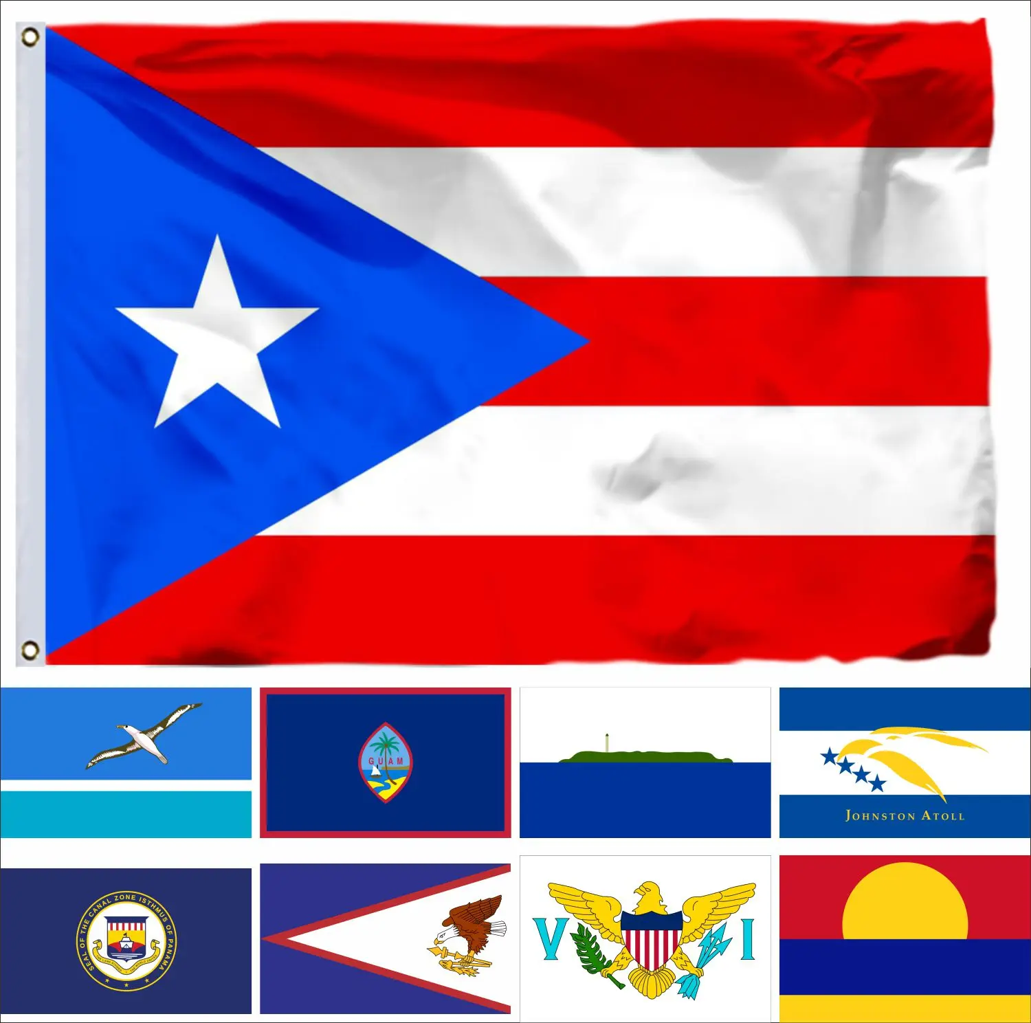 

USA Overseas Territories Guam Flag 90x150cm Midway 3x5ft US Guanica American United States Flags and Virgin Islands Banners