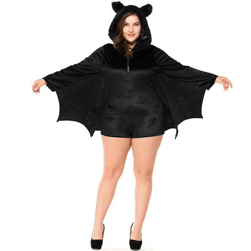 European and American adult cosplay costume female black bat vampire game uniform temptation
European and American adult cosplay costume female black bat vampire game uniform temptation