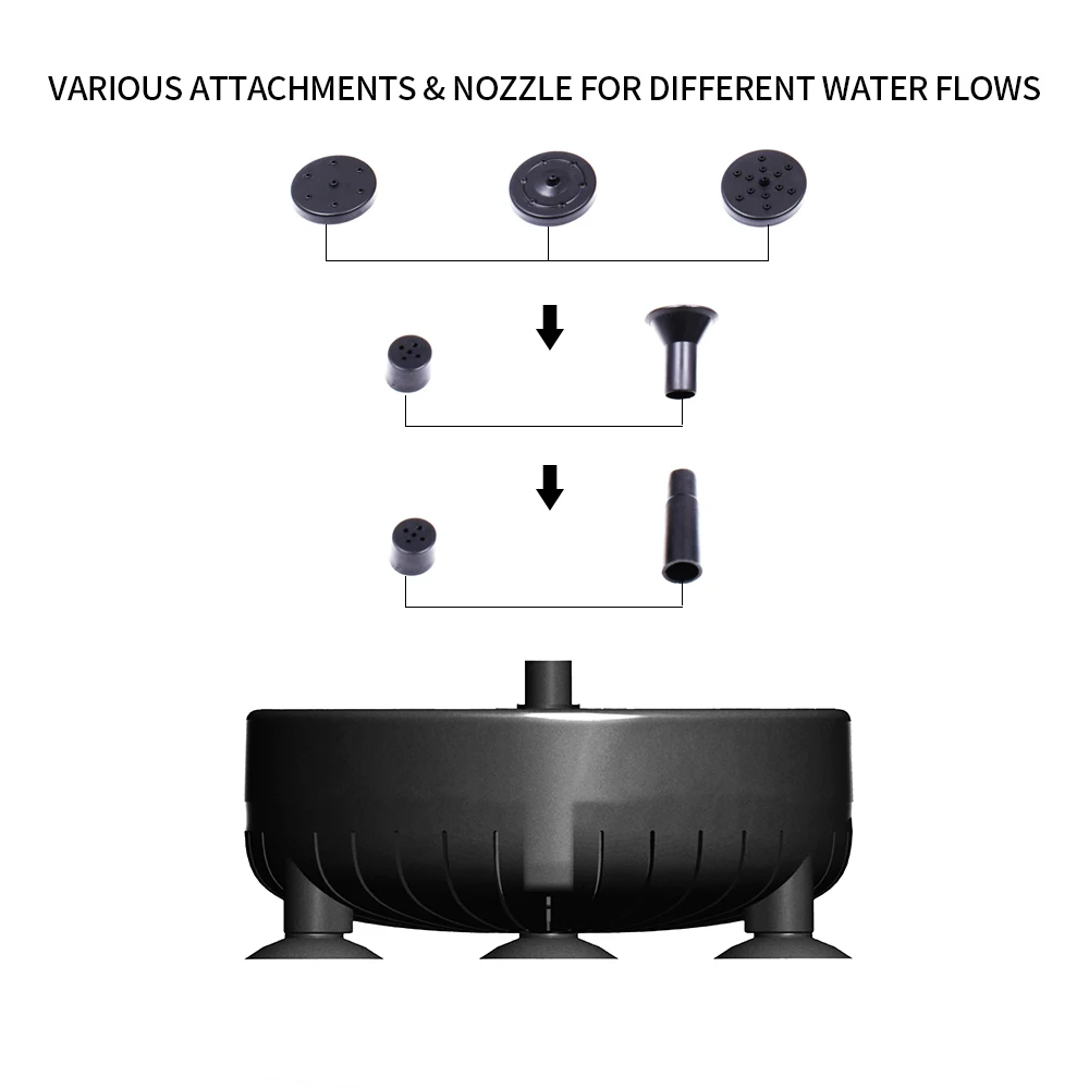New Solar Fountain Pump 6V 3.5W Solar Powered Brushless Submersible Water Pump Built-in Battery LED for Patio Garden Pond Pool
New Solar Fountain Pump 6V 3.5W Solar Powered Brushless Submersible Water Pump Built-in Battery LED for Patio Garden Pond Pool