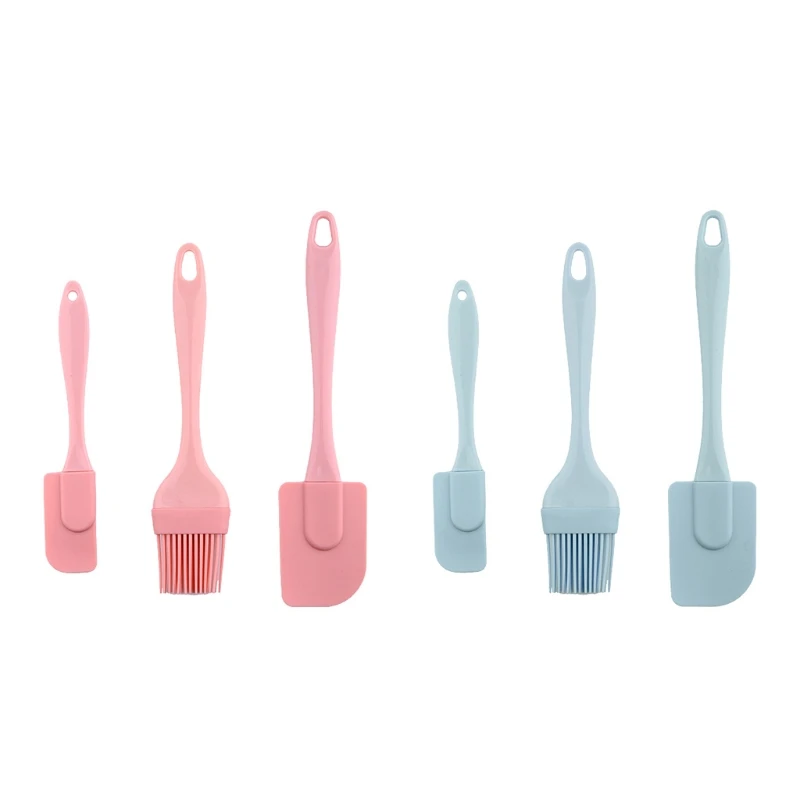 Silicone Spatula Cake Cream Butter Mixing Batter Tool Gift for Baking Lover 3Pcs | Дом и сад