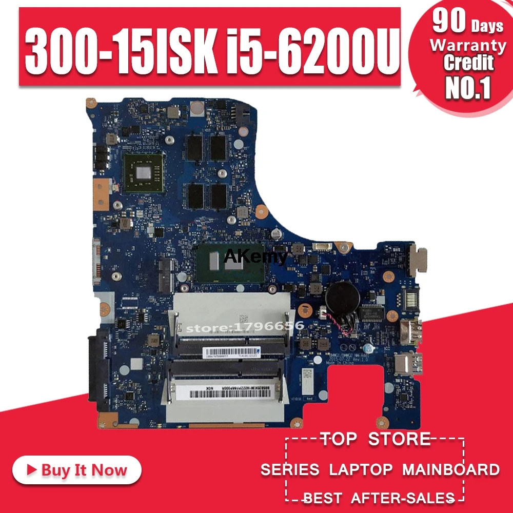 NM-A481 Laptop motherboard for Lenovo Ideapad 300-15ISK original mainboard I5-6200U with video card
NM-A481 Laptop motherboard for Lenovo Ideapad 300-15ISK original mainboard I5-6200U with video card