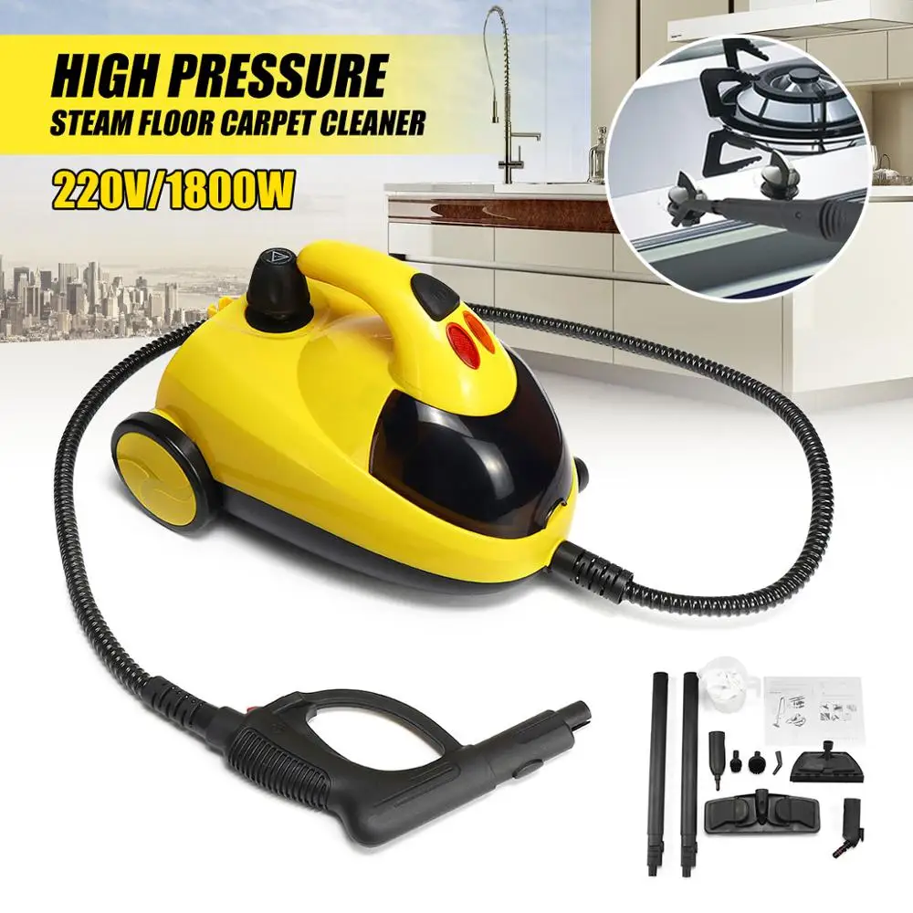Floor Carpet Cleaner 13 in 1 220V 1.5L 1800W Bar High Pressure Steam Washer Cleaning Machine 360 Wheel for Clean Bathroom Car
Floor Carpet Cleaner 13 in 1 220V 1.5L 1800W Bar High Pressure Steam Washer Cleaning Machine 360 Wheel for Clean Bathroom Car