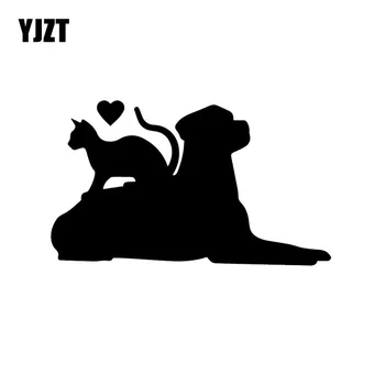 YJZT 15X8.9CM Cartoon Kitten Dog Labrador Pet Shop Heart Car Stickers Vinyl Decal Black/Silver C24-1265
YJZT 15X8.9CM Cartoon Kitten Dog Labrador Pet Shop Heart Car Stickers Vinyl Decal Black/Silver C24-1265