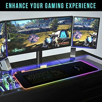 RGB Gaming Mouse Pad Large Mouse Pad Gamer LED Computer Mouse Keyboard Mat with Backlight GK99
RGB Gaming Mouse Pad Large Mouse Pad Gamer LED Computer Mouse Keyboard Mat with Backlight GK99