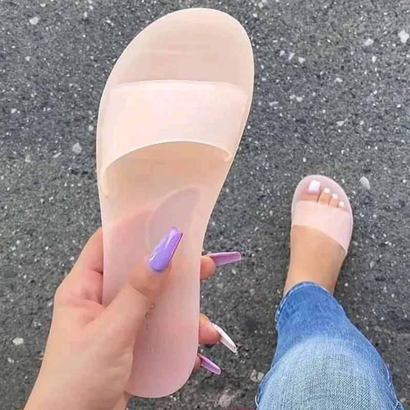 Summer Women Slippers Jelly Colorful Slides Transparent Candy Color Casual Ladies Bathroom Non Slip Beach Shoes Female 2020
Summer Women Slippers Jelly Colorful Slides Transparent Candy Color Casual Ladies Bathroom Non Slip Beach Shoes Female 2020