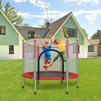 5FT Kids Trampoline With Enclosure Net Jumping Mat And Spring Cover Padding Round Trampoline Family Toy Small Bouncing Bed 5”#S
5FT Kids Trampoline With Enclosure Net Jumping Mat And Spring Cover Padding Round Trampoline Family Toy Small Bouncing Bed 5”#S