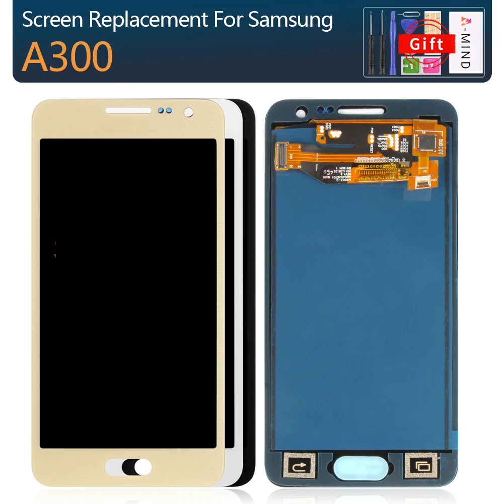

For Samsung Galaxy A3 2015 A300 A300F A300H LCD Display Touch Screen Digitizer for A3 2015 A300 Tested LCD Replacement Assembly
