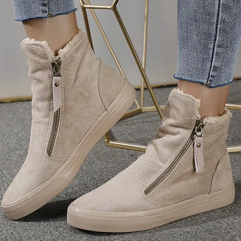 Women Ankle Boots Winter Short Boots Fashion Zip Botas Plush Platform Shoes Ladies Snow Boots Suede Boots Black Botines Mujer
Women Ankle Boots Winter Short Boots Fashion Zip Botas Plush Platform Shoes Ladies Snow Boots Suede Boots Black Botines Mujer