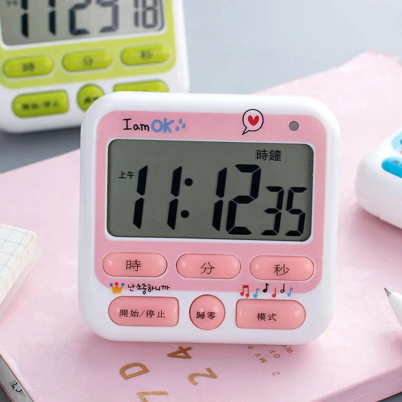 Mute student timing timer simple style alarm clock learning cute remind time mini multifunction portable clock multiple colour
Mute student timing timer simple style alarm clock learning cute remind time mini multifunction portable clock multiple colour