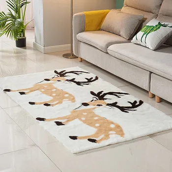 Home Christmas Carpet Soft Artificial Festival Rug Chair Cover Artificial Wool Warm Hairy Skin Fur Area Rugs For Living Room 
Home Christmas Carpet Soft Artificial Festival Rug Chair Cover Artificial Wool Warm Hairy Skin Fur Area Rugs For Living Room