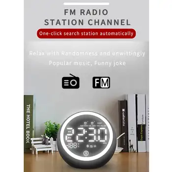 Digital Alarm Clock Radio bluetooth Speaker white Digit Display FM radio EU Plug with Ambient Light USB Port for phone charging
Digital Alarm Clock Radio bluetooth Speaker white Digit Display FM radio EU Plug with Ambient Light USB Port for phone charging